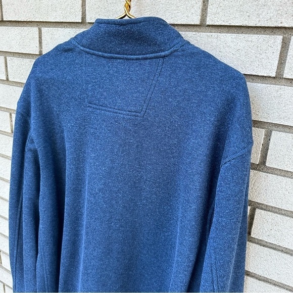 Duluth Trading Co. Men's Silver Lining Sweater Fleece Pullover Blue - Picture 5 of 9